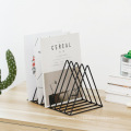 Nordic iron triangle magazine rack office desktop magazine storage rack